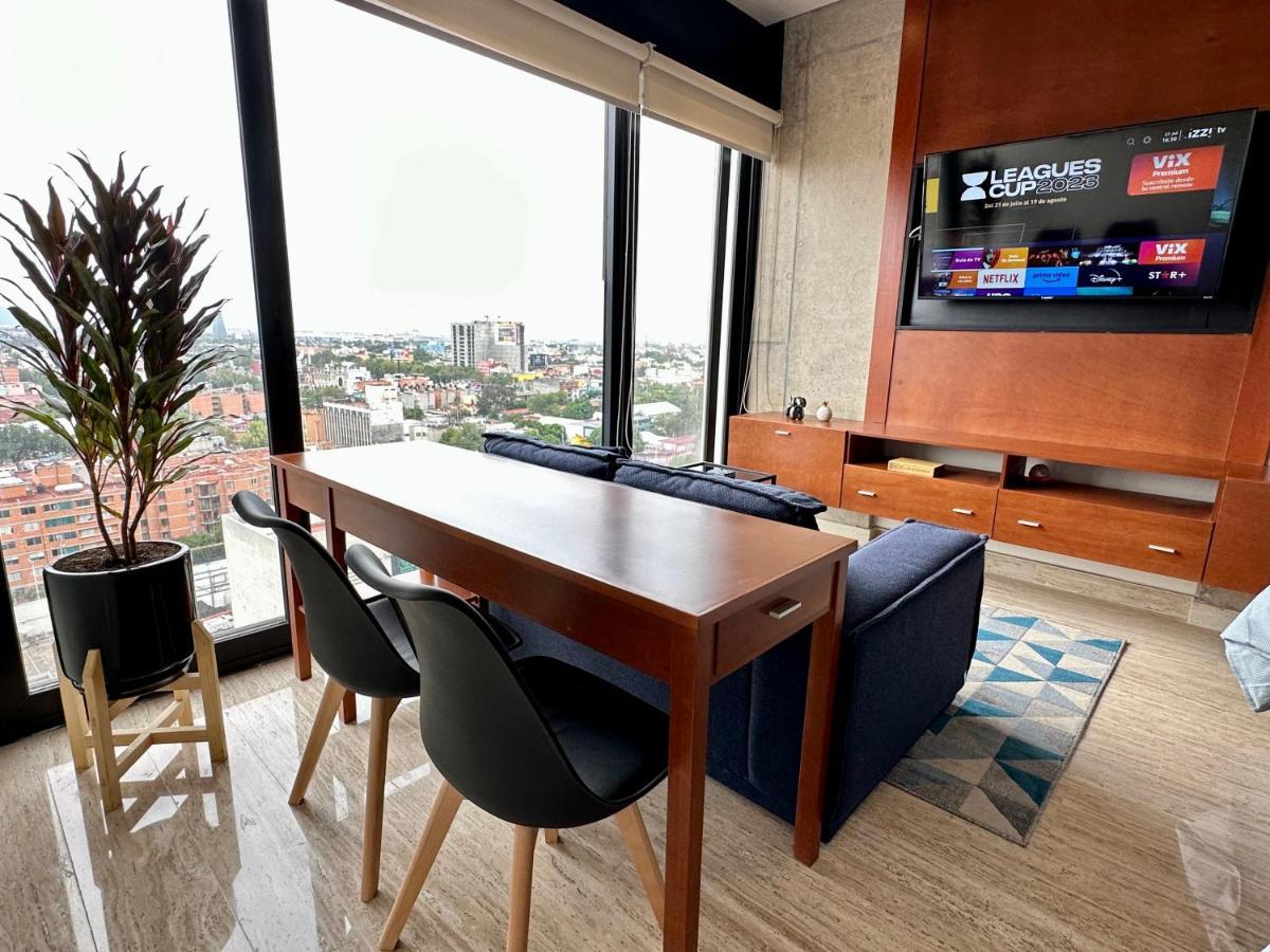 Апартаменти Loft Con Increible Vista Zona Polanco Condesa - Gym Y Business Center Мехіко Екстер'єр фото